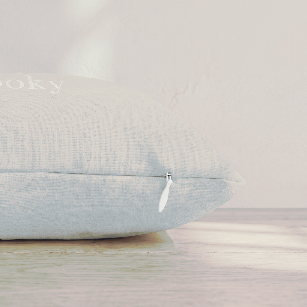 Stay Spooky Linen Throw Pillow — Pillow Edge Zipper | hh:zipper:colorfix-20261006