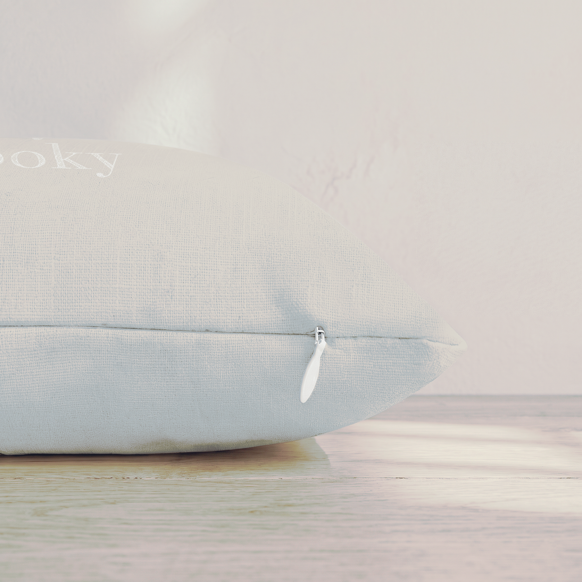 Stay Spooky Linen Throw Pillow — Pillow Edge Zipper | hh:zipper:colorfix-20261006