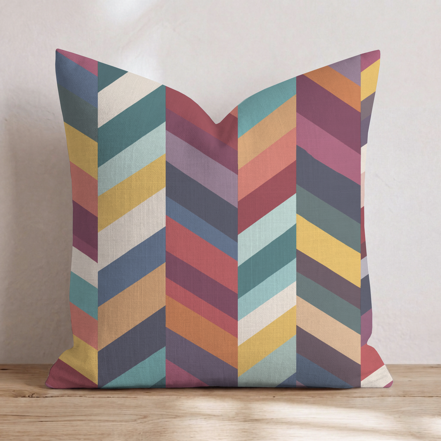 Peak Two Throw Pillow — Chopped 24x24 Knife Edge