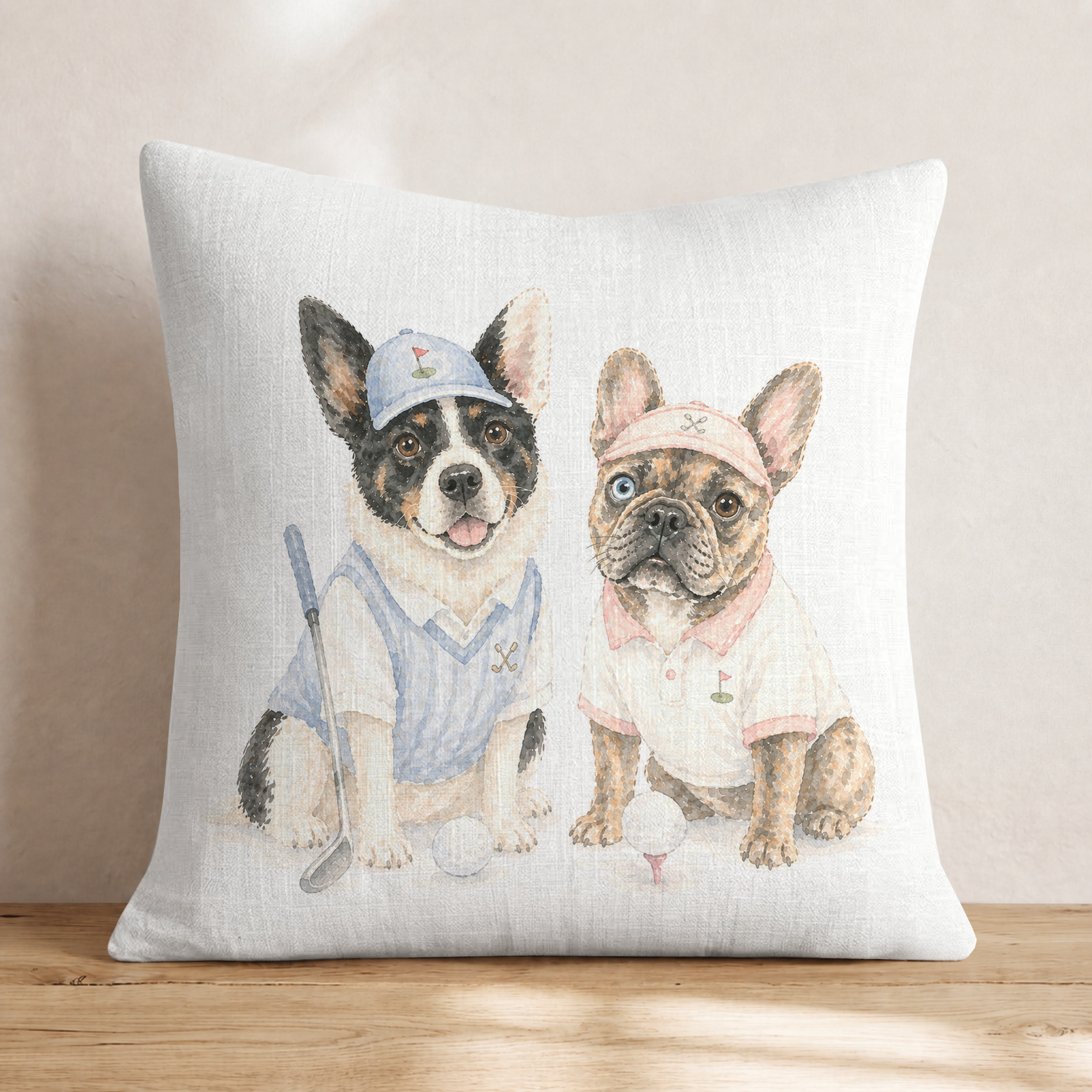 Best Buds Golf Throw Pillow — Knife Edge
