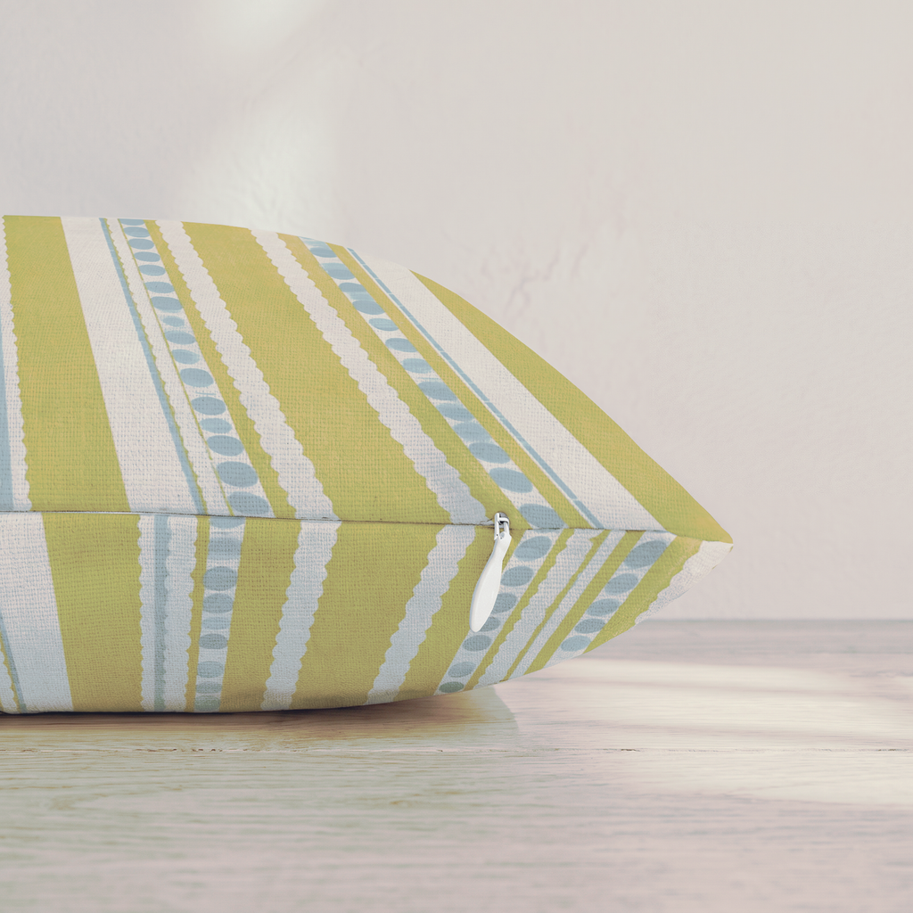 Tessellating Vertical Dusk Throw Pillow — Pillow Edge Zipper | hh:zipper:colorfix-20261006