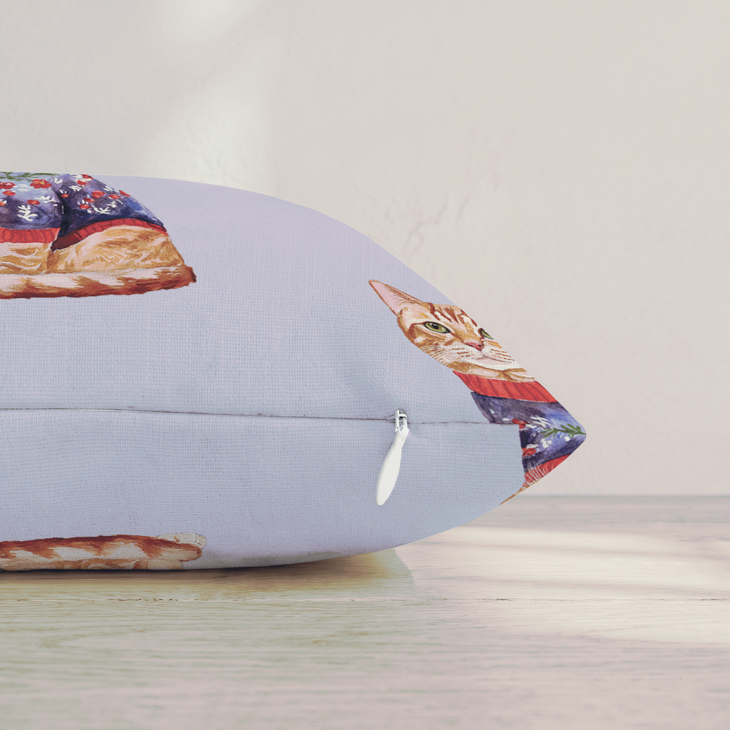 Tabby Floral Sweater Throw Pillow — Pillow Edge Zipper | hh:zipper:colorfix-20261006