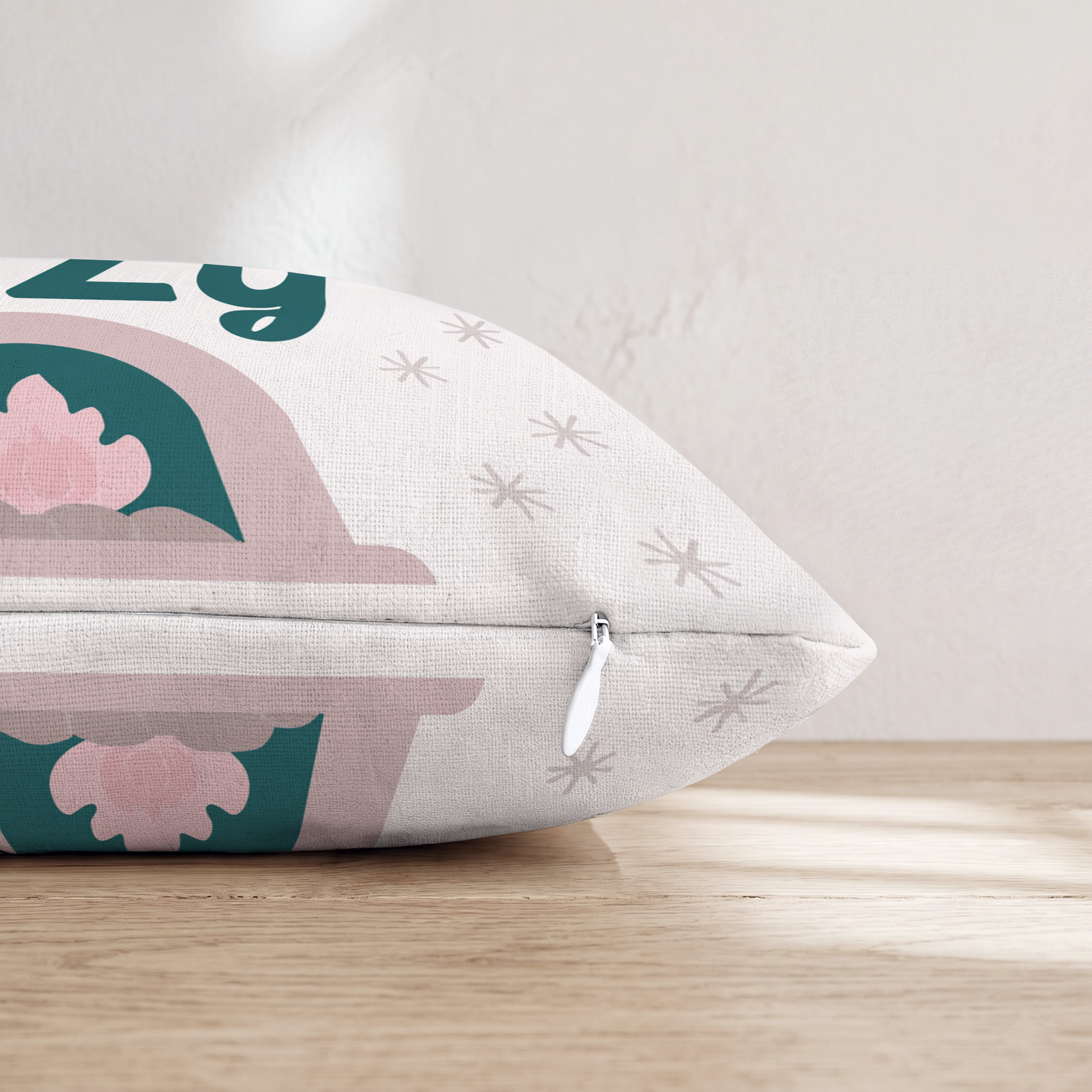 Stay Cozy By the Fire Throw Pillow — Pillow Edge Zipper