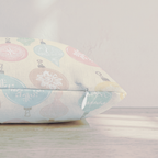 Vintage Pastel Ornaments Throw Pillow — Pillow Edge Zipper | hh:zipper:colorfix-20261006