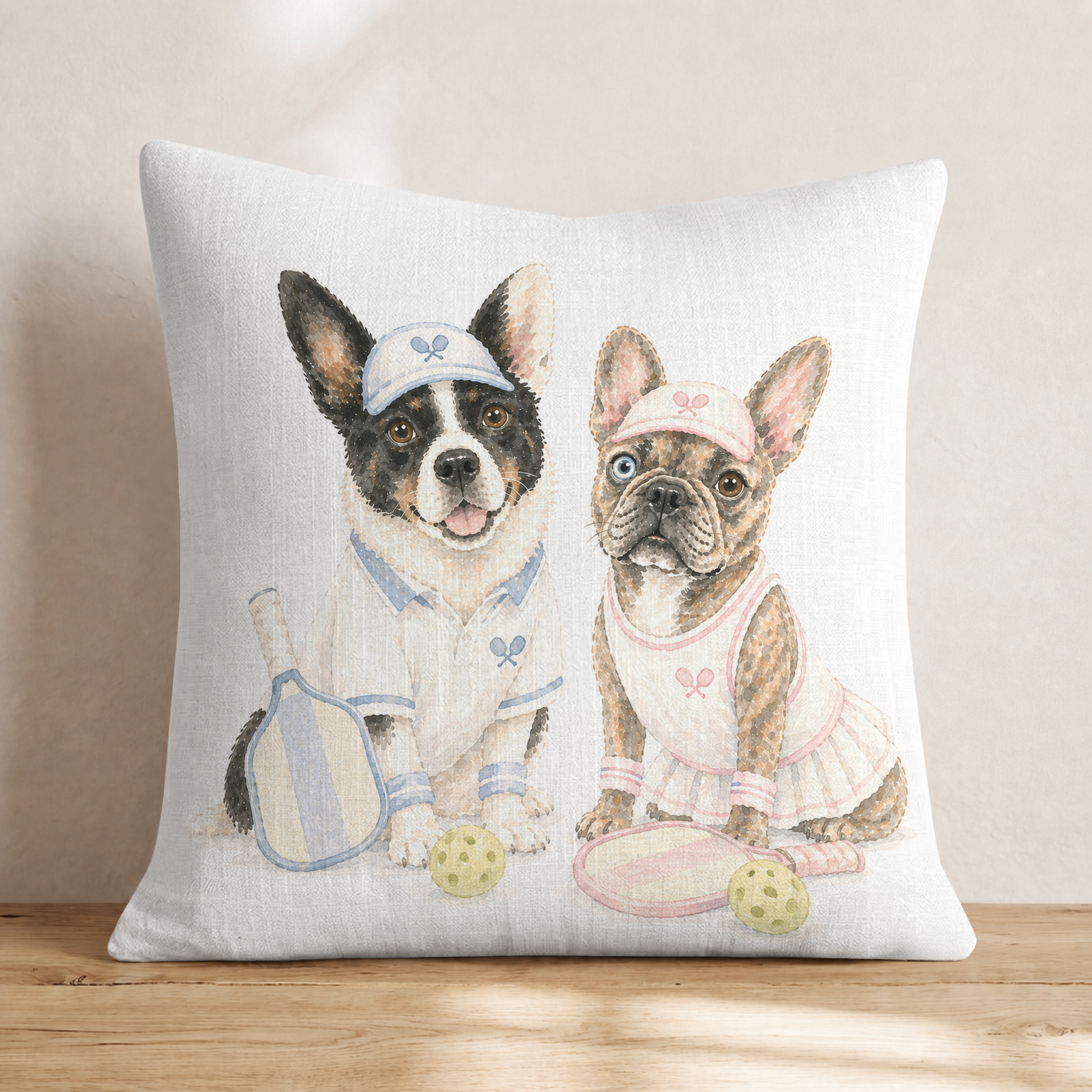 Best Buds Pickleball Throw Pillow — Knife Edge