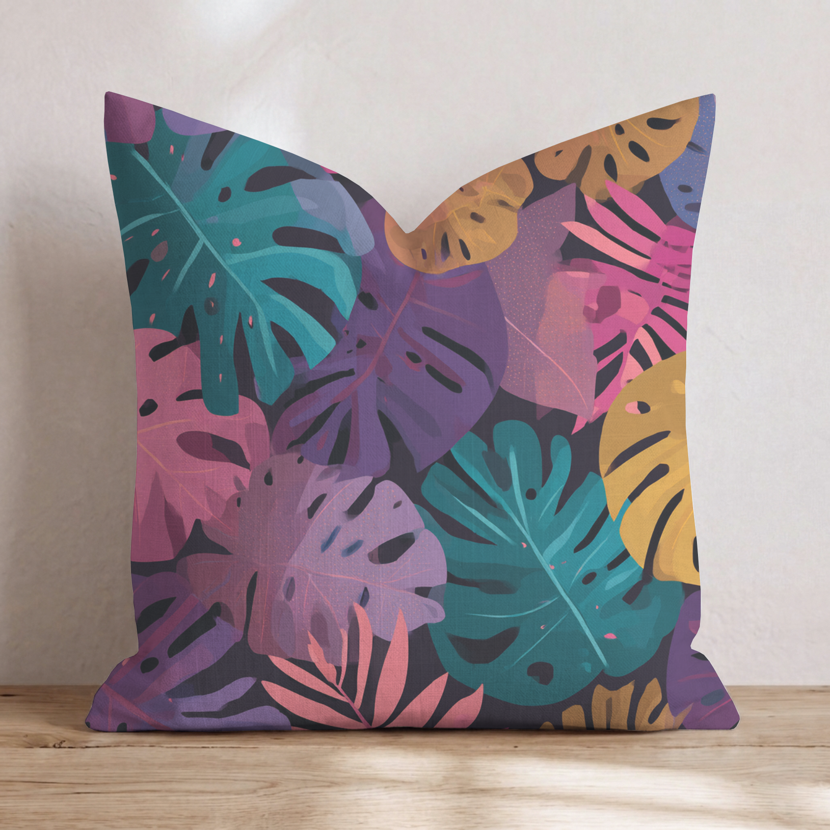 Clementine Two Throw Pillow — Chopped 24x24 Knife Edge