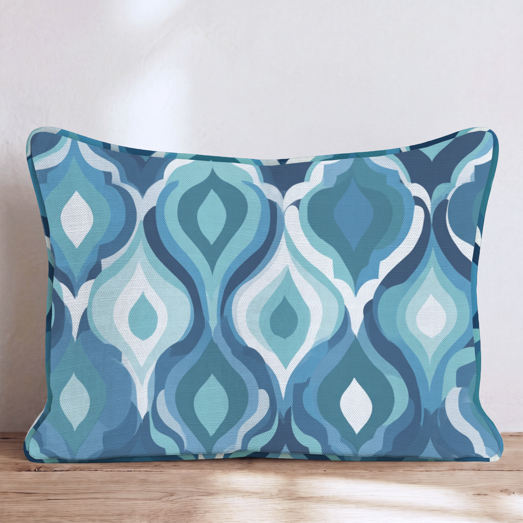 Stonebrook Shoal Four Throw Pillow — Lumbar 14x20 Piping