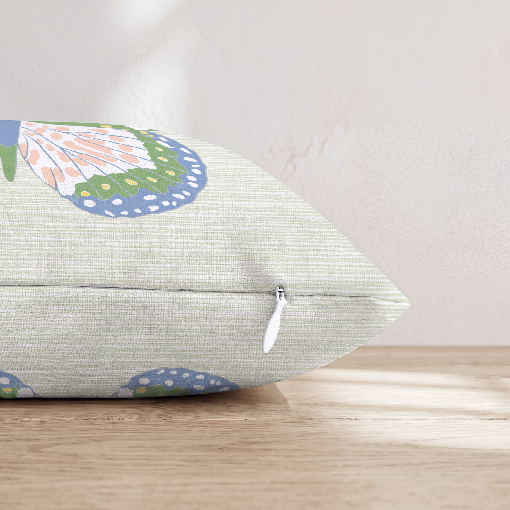 Butterfly Fly Throw Pillow — Pillow Edge Zipper