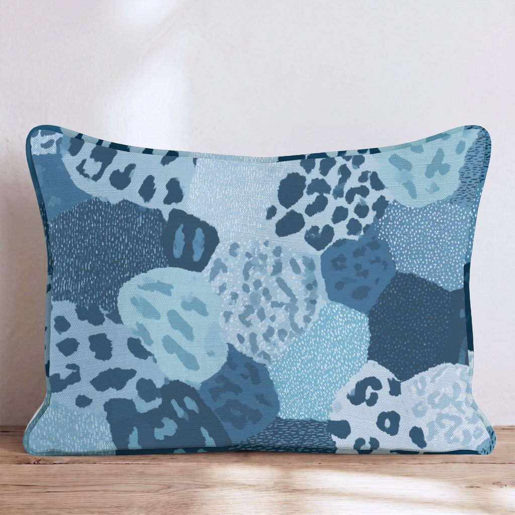 Underhill Pond One Throw Pillow — Lumbar 14x20 Piping