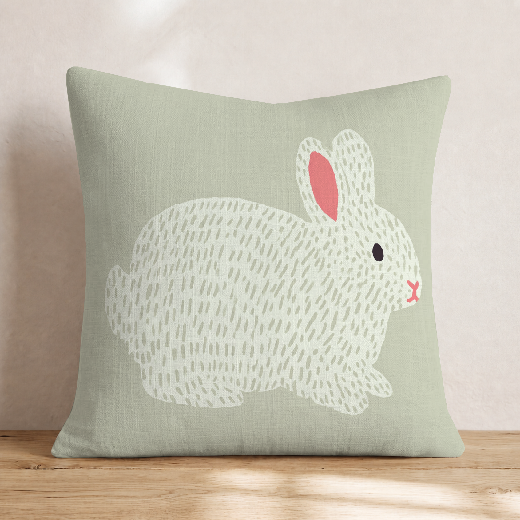 Baby Bunny Throw Pillow — Knife Edge