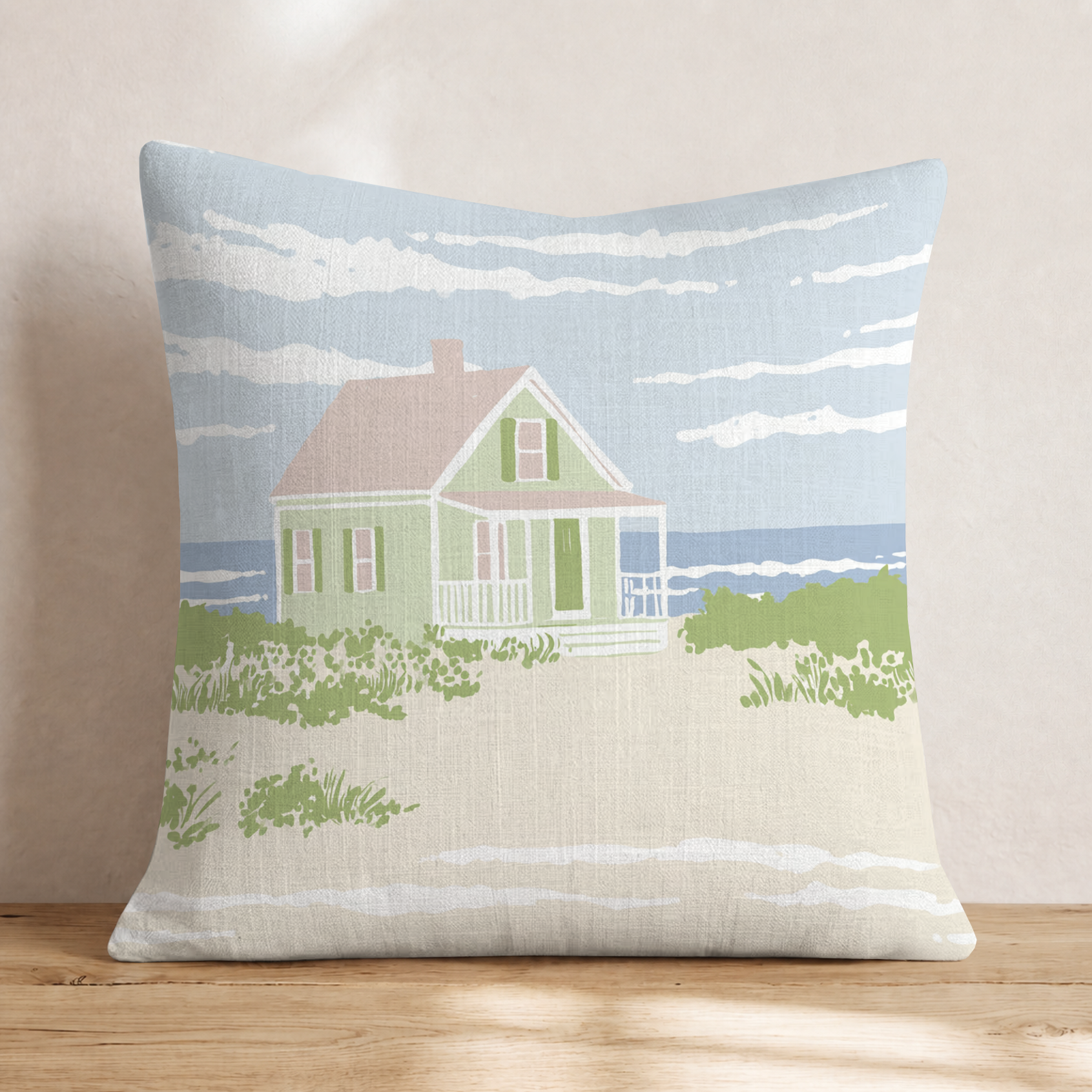 My Sand Castle Throw Pillow — Knife Edge