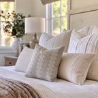 Ikat Scallop Throw Pillow