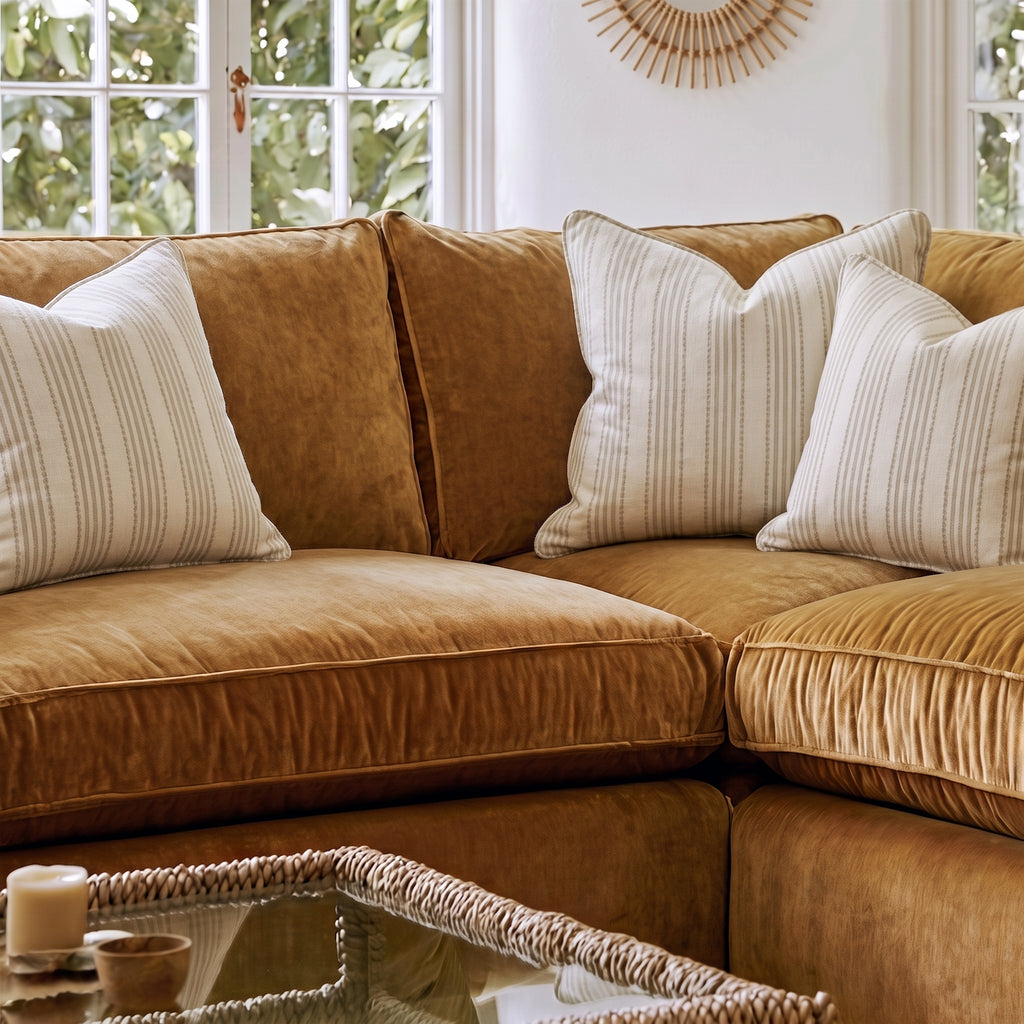 Knotted Stripe Throw Pillow