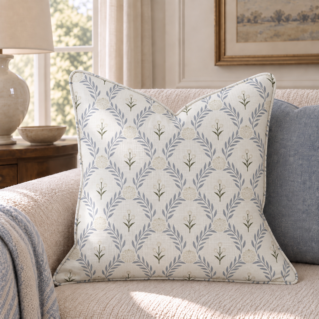 Laurel Bluestone Throw Pillow