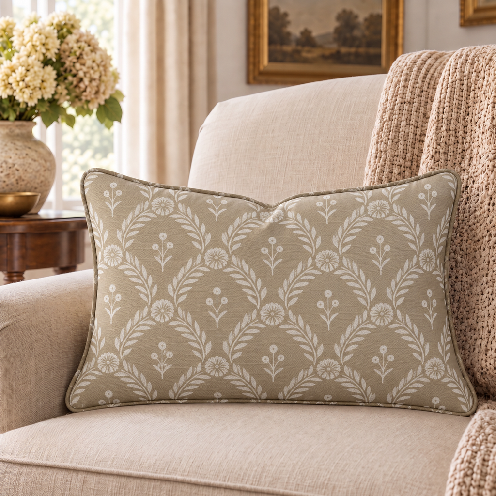 Laurel Ochre Throw Pillow