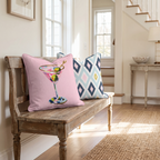 Martini Shaken Throw Pillow