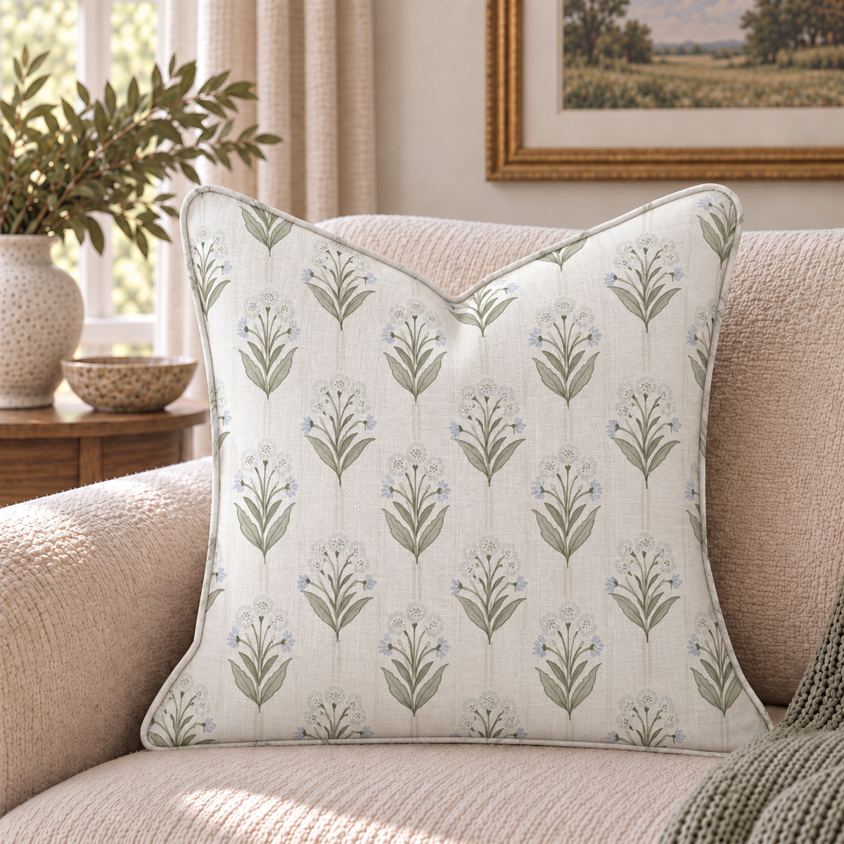 Primrose Meadow Throw Pillow