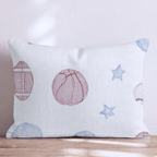 A Boy's First Game Throw Pillow - Hillcroft Home