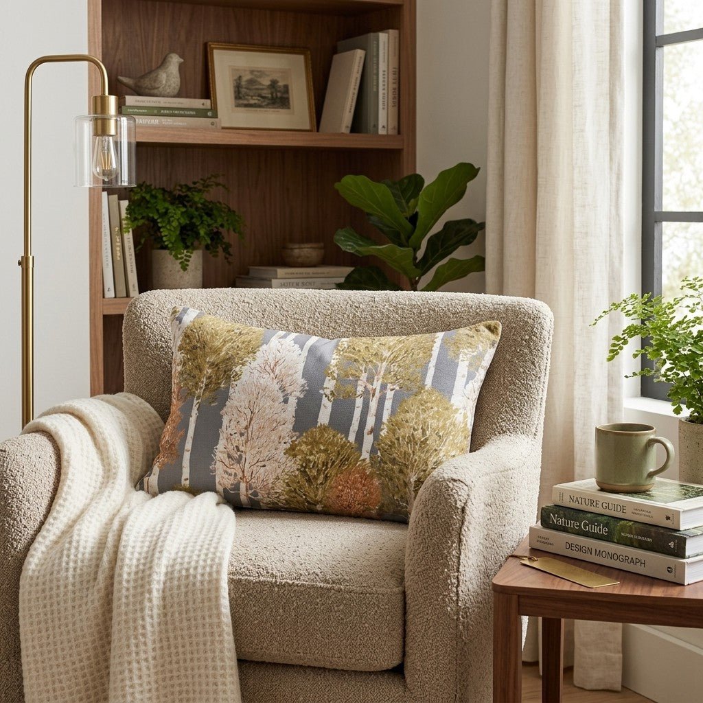 A Change In The Leaves Throw Pillow - Hillcroft Home