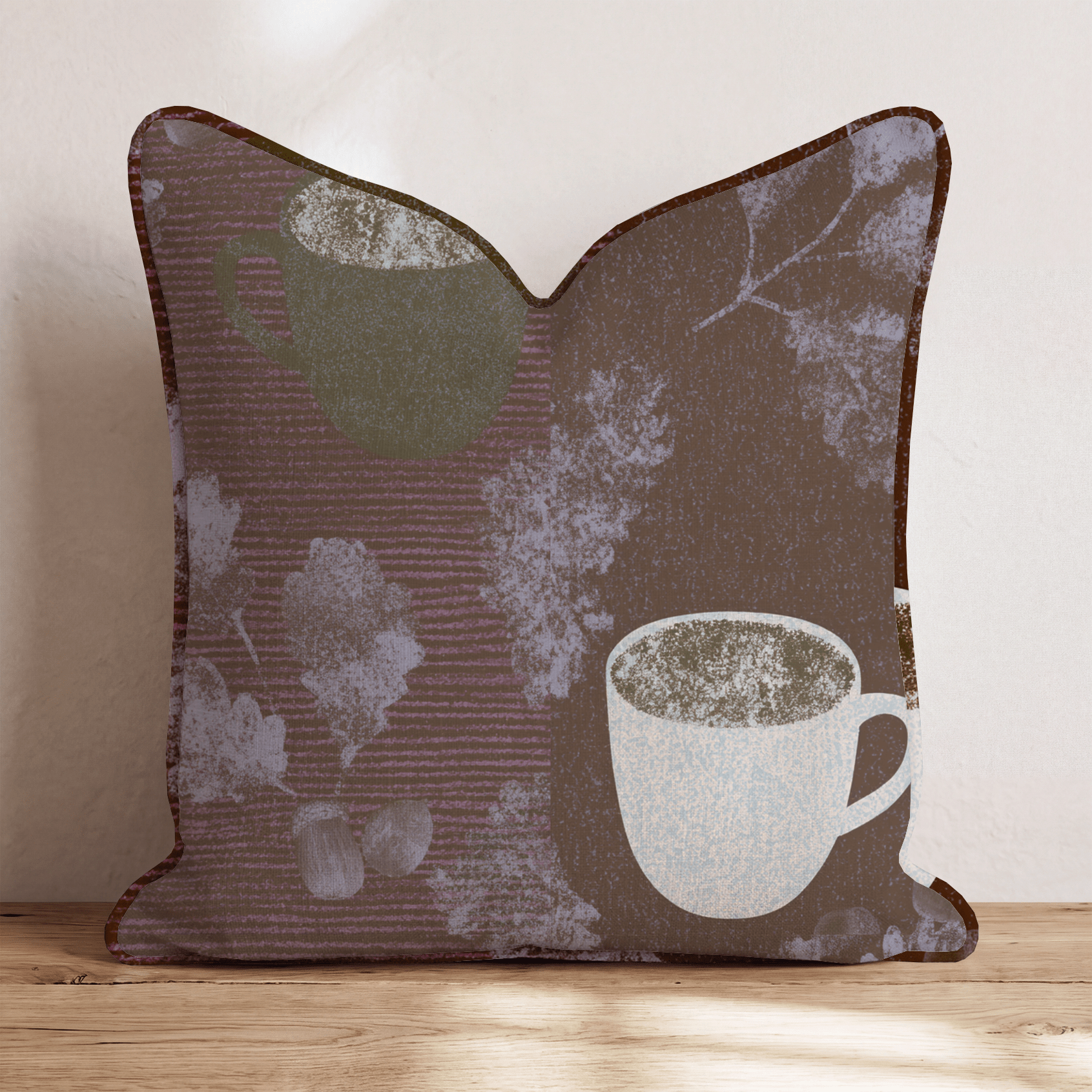 A Cup Of Spice Throw Pillow - Hillcroft Home