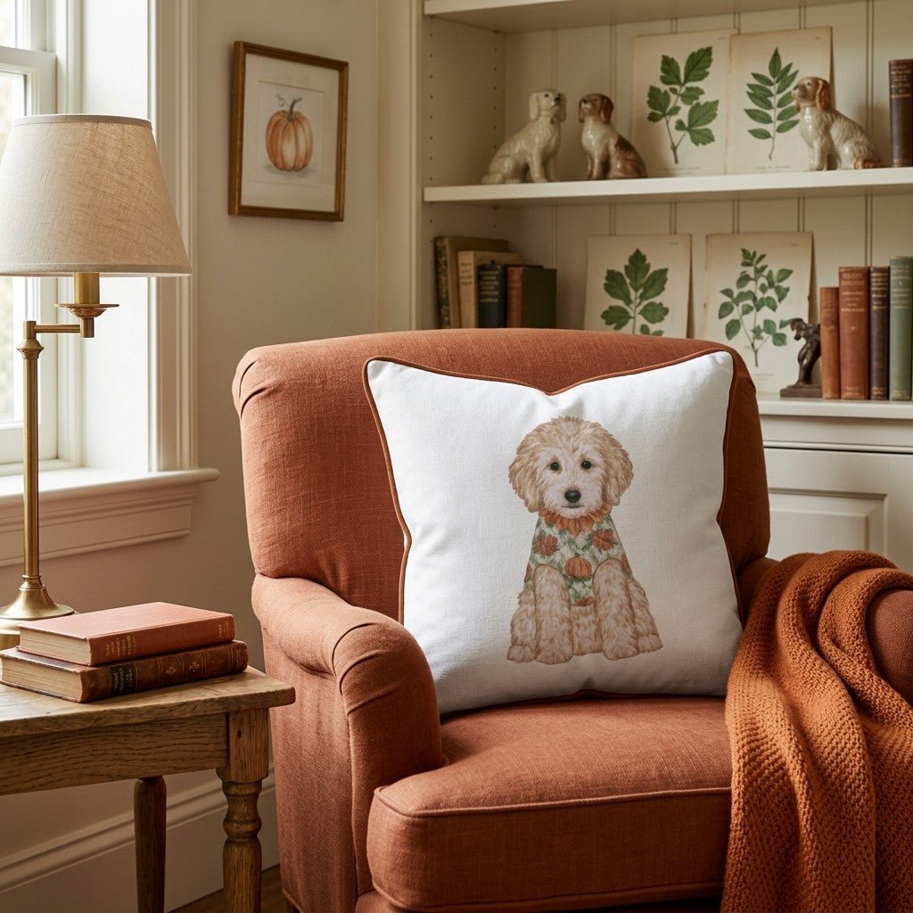 A Golden Fall Throw Pillow - Hillcroft Home