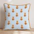 A Hooper's Best Friend Blue Throw Pillow - Hillcroft Home