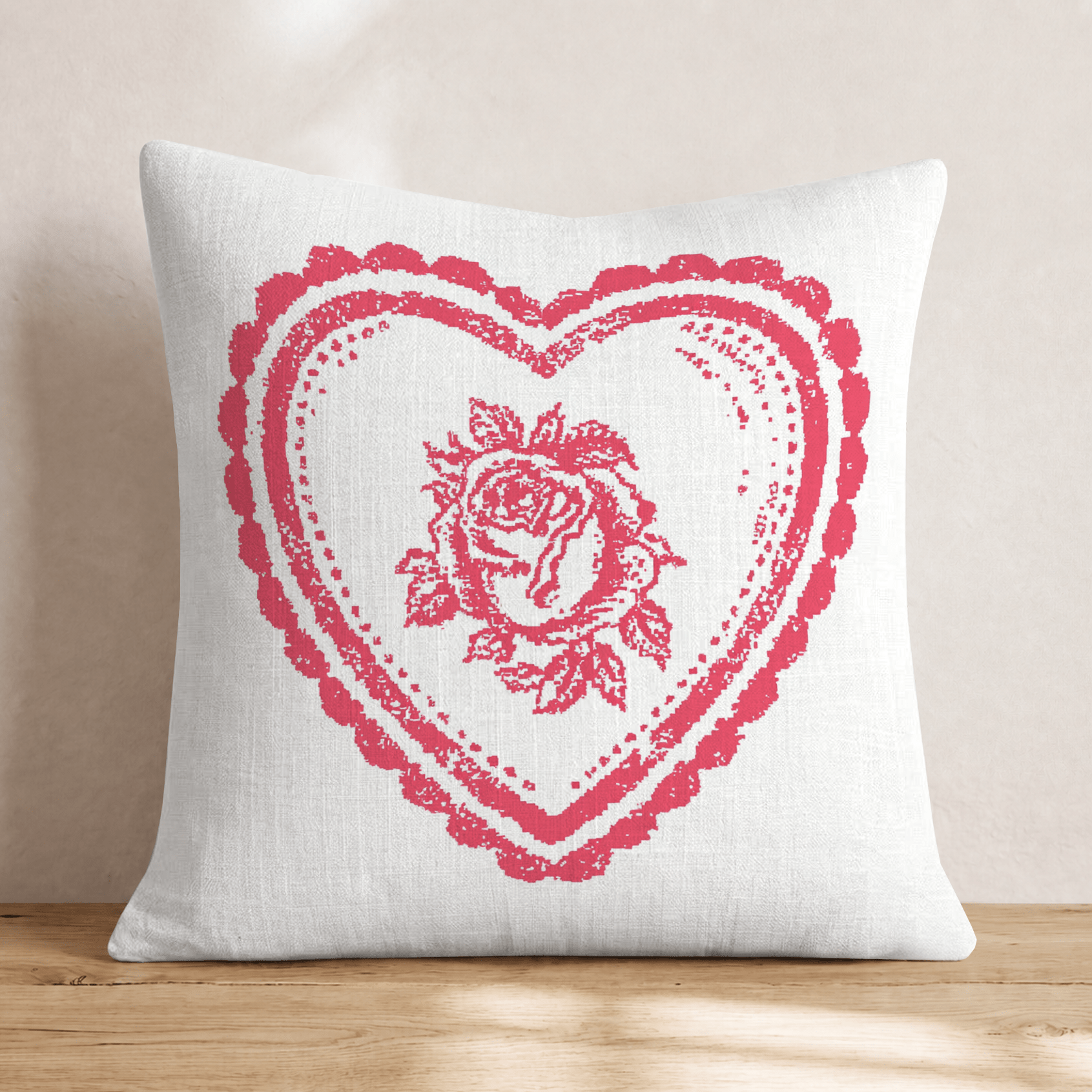 A Love of Roses Throw Pillow - Hillcroft Home