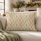A Pink Holiday Throw Pillow throw pillow - Hillcroft Home
