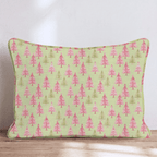 A Pink Holiday Throw Pillow throw pillow - Hillcroft Home