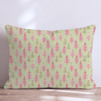 A Pink Holiday Throw Pillow throw pillow - Hillcroft Home