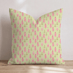 A Pink Holiday Throw Pillow throw pillow - Hillcroft Home