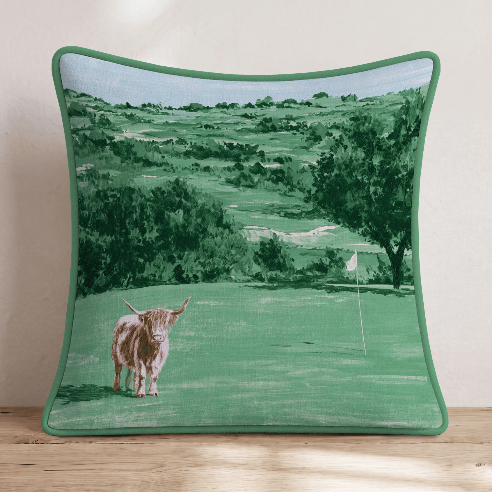 A Round with Rosie Throw Pillow - Hillcroft Home