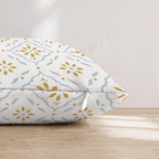 Abby Block Pattern Throw Pillow - Hillcroft Home