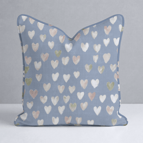 Abby Blue Throw Pillow - Lemon Park