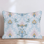 Abby Damask Throw Pillow - Hillcroft Home