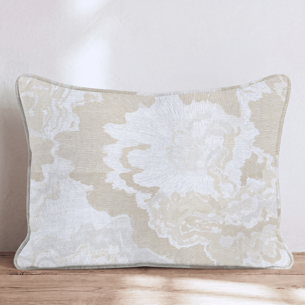 Abstract Annie Alabaster Throw Pillow throw pillow - Hillcroft Home