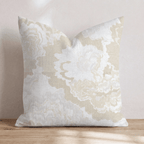 Abstract Annie Alabaster Throw Pillow throw pillow - Hillcroft Home
