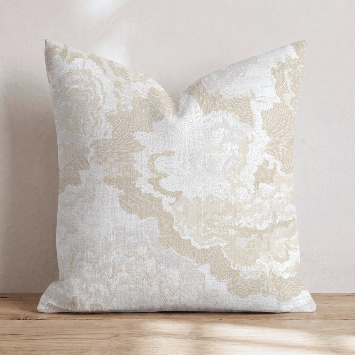 Abstract Annie Alabaster Throw Pillow throw pillow - Hillcroft Home