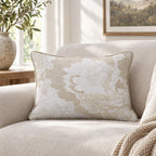 Abstract Annie Alabaster Throw Pillow throw pillow - Hillcroft Home