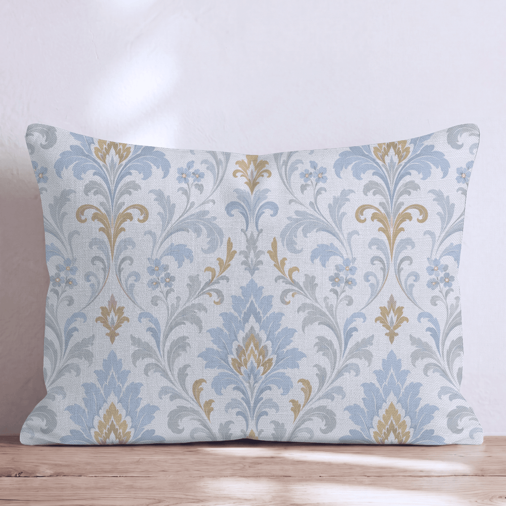 Abstract Annie Damask Throw Pillow - Hillcroft Home
