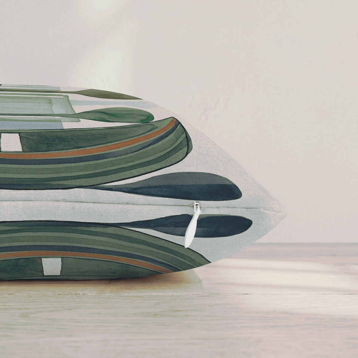 Abstract Boats and Oars Throw Pillow throw pillow - Hillcroft Home