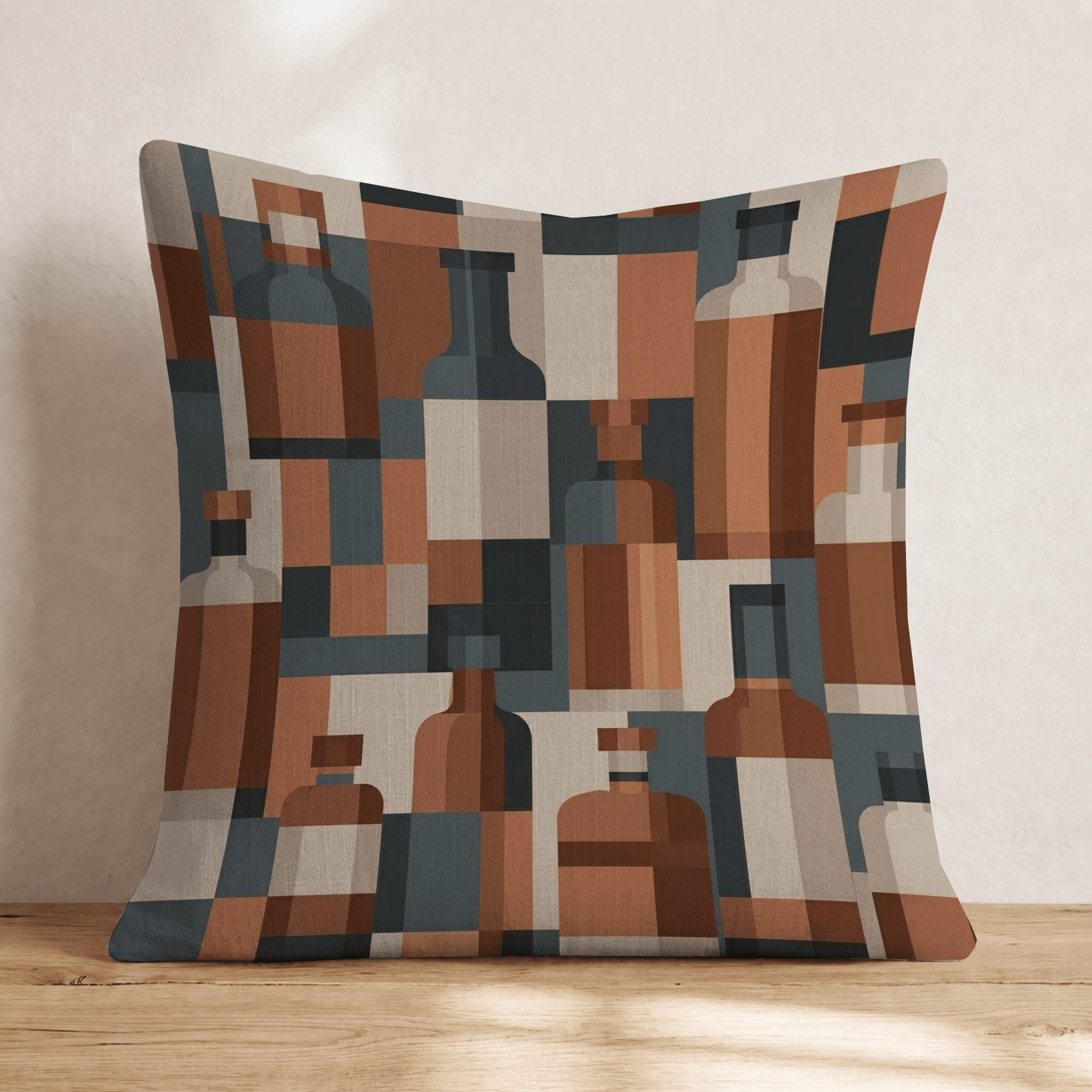 Abstract Bourbon Throw Pillow - Hillcroft Home