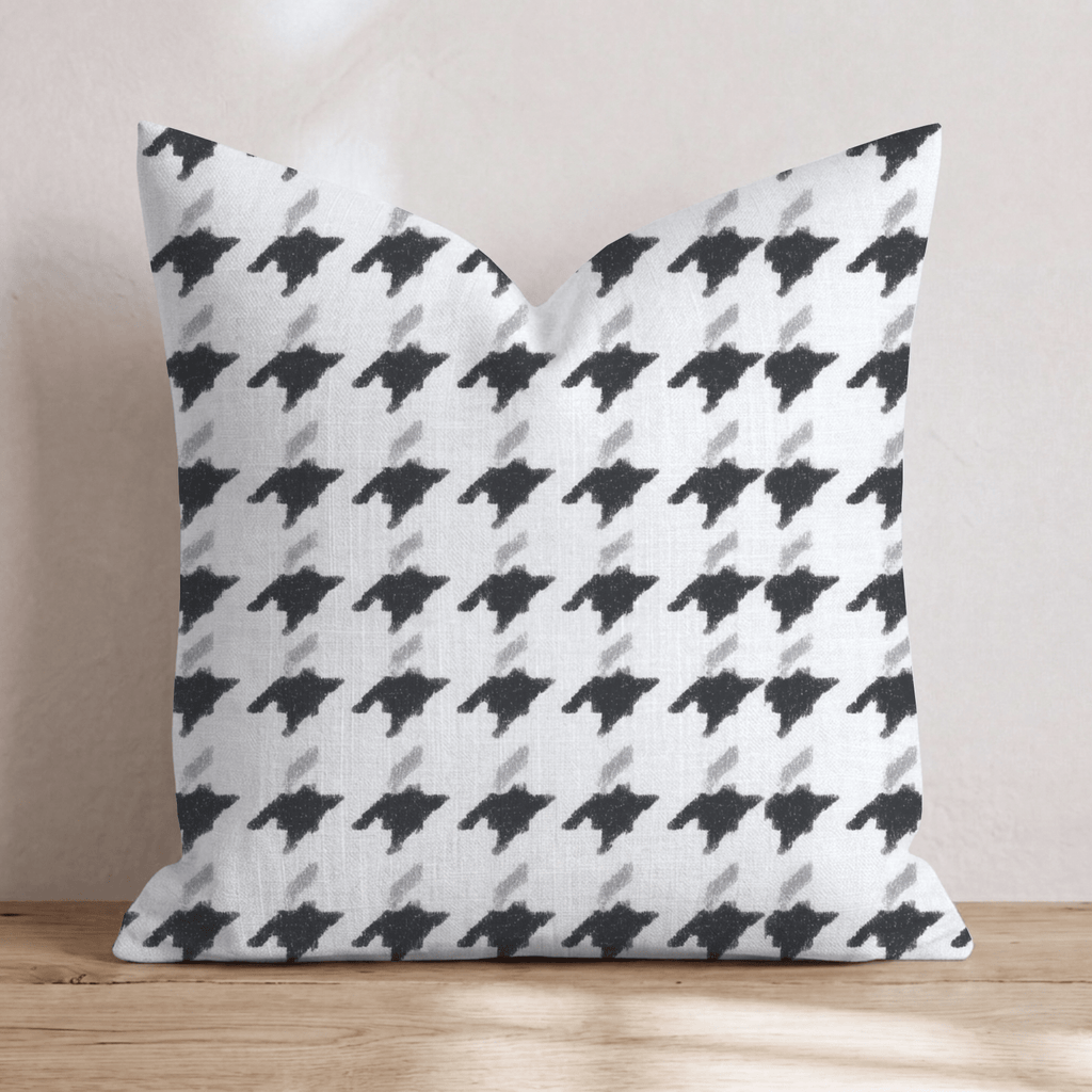 Abstract B&W Throw Pillow - Hillcroft Home