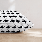 Abstract B&W Throw Pillow - Hillcroft Home