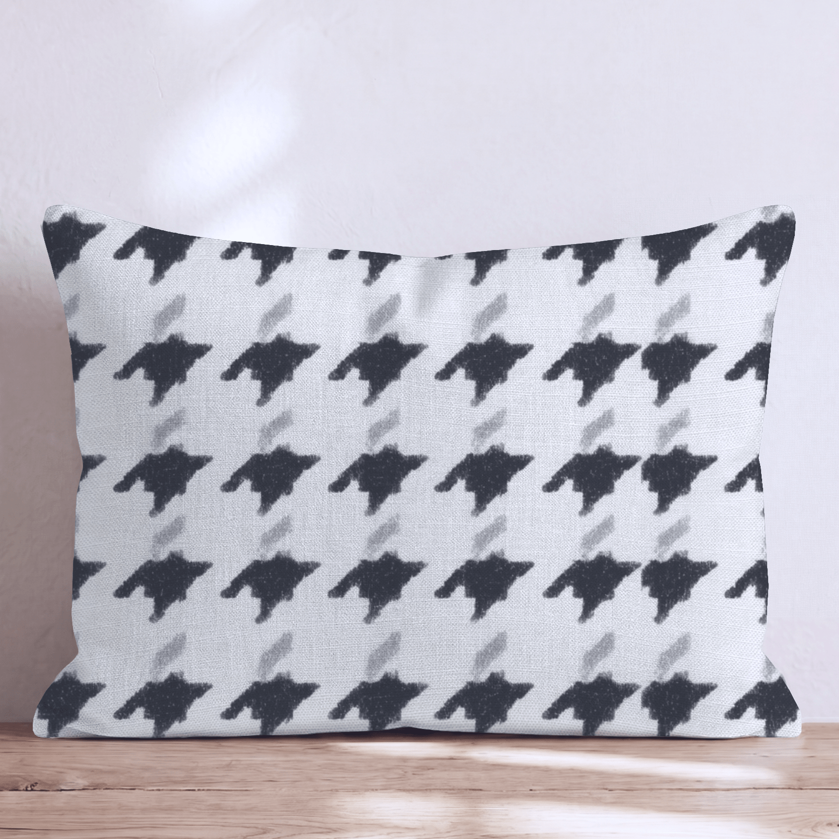 Abstract B&W Throw Pillow - Hillcroft Home