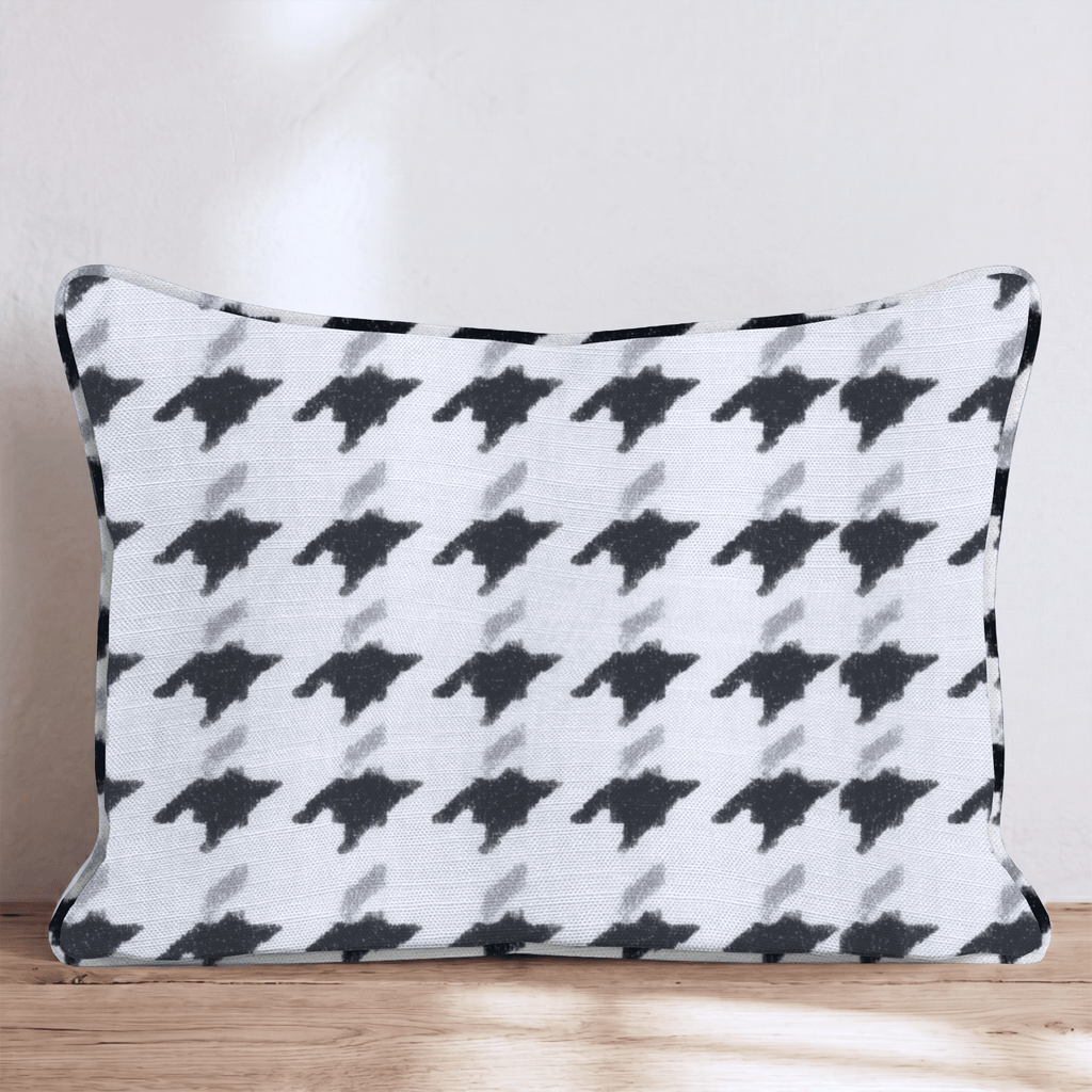 Abstract B&W Throw Pillow - Hillcroft Home