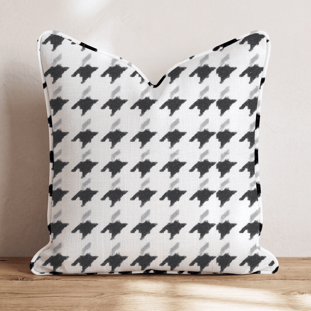 Abstract B&W Throw Pillow - Hillcroft Home