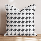 Abstract B&W Throw Pillow - Hillcroft Home