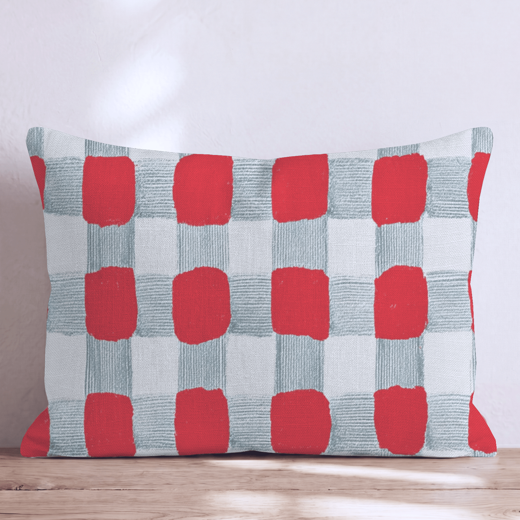 Abstract Checkered Board Throw Pillow - Hillcroft Home