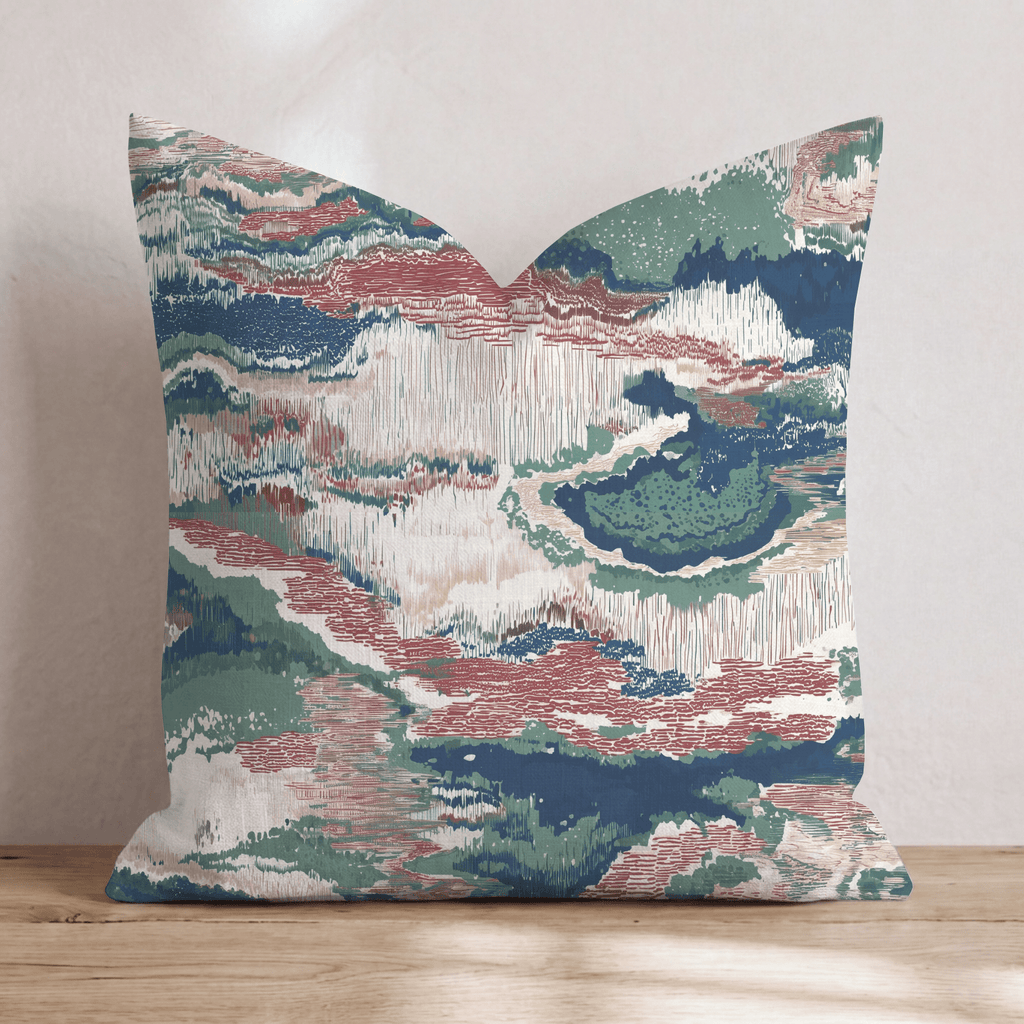 Abstract Christmas Lines Throw Pillow throw pillow - Hillcroft Home